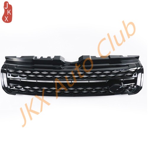 All Black Front Bumper Grille Grill For Land Rover Range Rover Evoque 2012-2018 - Picture 3 of 6
