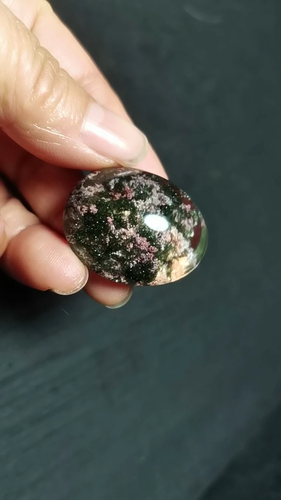 Raro colgante de cristal energético de cuarzo escénico de cuarzo fantasma natural de jardín WYY2890 - Vídeo 1 de 1