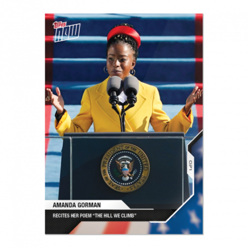 Amanda Gorman - 2020 USA Election Topps NOW Card 2021 Jour de l'Inauguration - Photo 1 sur 2