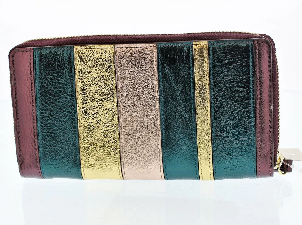 Radley London Clifton Hall Phone Leather Wristlet Metallic Amethyst Gold — 第 2/4 张图片