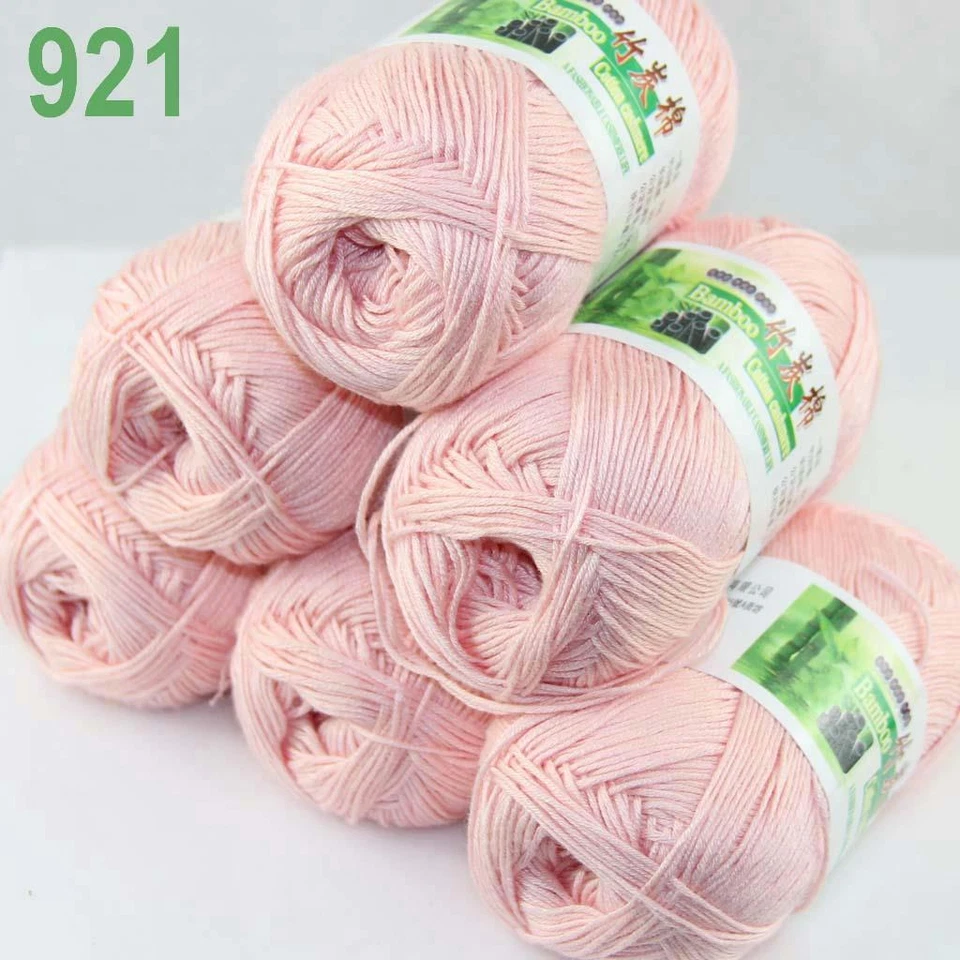 Sale Lot 6SkeinsX50g Soft Bamboo Cotton Baby Wrap Hand Knitting Crochet Yarn 921 - Image 3 of 4