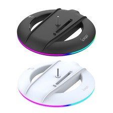 RGB Console Stand Base Dock For Playstation 5 PS5 Slim Colour LED Round Nonslip