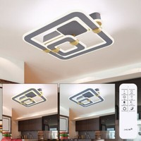 Deckenleuchte Deckenlampe Wohnzimmerleuchte Led Fernbedienung Cct Dimmbar Gold