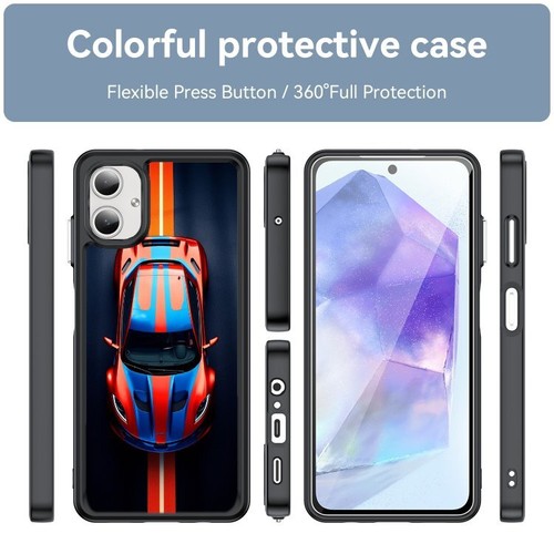 For iPhone SE4 16E 12 13 14 15 16 Pro Max Aluminum Case Racing Stripes Sport car - Picture 13 of 25