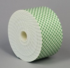 3M 4008 Natual Polyuethane Double Coated Foam Tape, 4" width x 5yd length 1