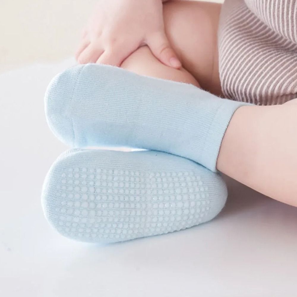 SAOLA 6 Paia Calzini alla Caviglia in Morbido Cotone Suola in Gomma Calzini Antiscivolo Bambino per Bambini