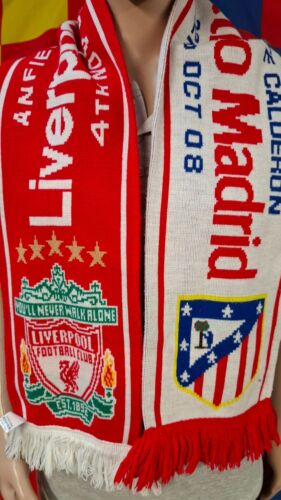 Bufanda de fútbol Liverpool vs Atlético de Madrid (Liga de Campeones 2008) - Imagen 2 de 3