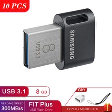 10PCS Samsung FIT Plus Tiny UDisk 8GB USB 3.1 Flash Drive Memory Thumb Pen Stick
