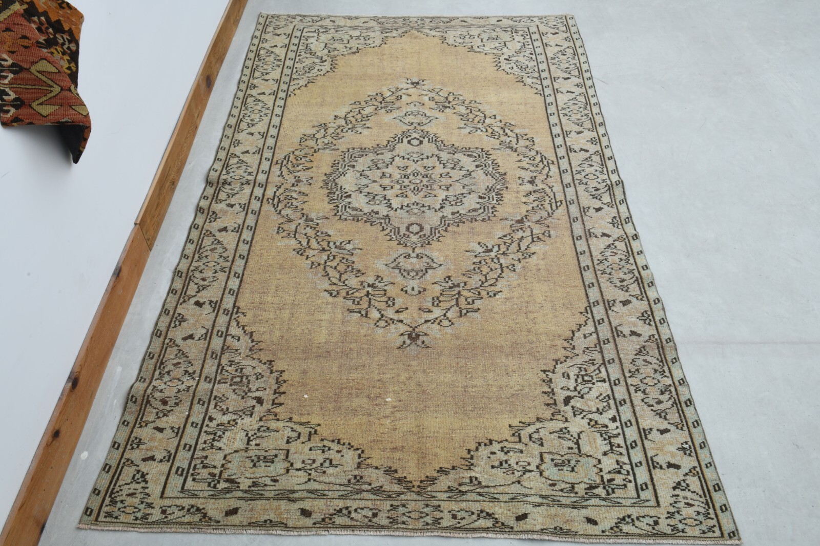 5.9x9.5 Ft Turkish Rug, Vintage Rug, Oushak Wool Rug, Handmade Rug, 6x9 Area Rug eBay