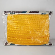 Vintage Conso Upholstery Trim 2" Heavy Chainette Fringe 18 YARDS Flag Gold D13