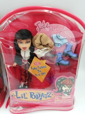 Lil Bratz Sizzlin Funky Fashions Slip On N' Off Jade Doll, HTF New