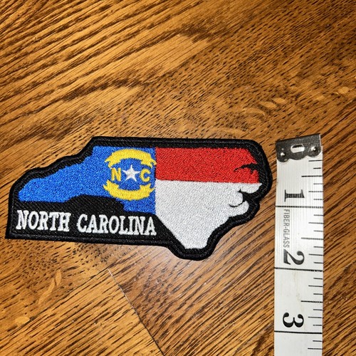 NC North Carolina Motorcycle Biker Patch iron sew on new - Picture 2 of 3