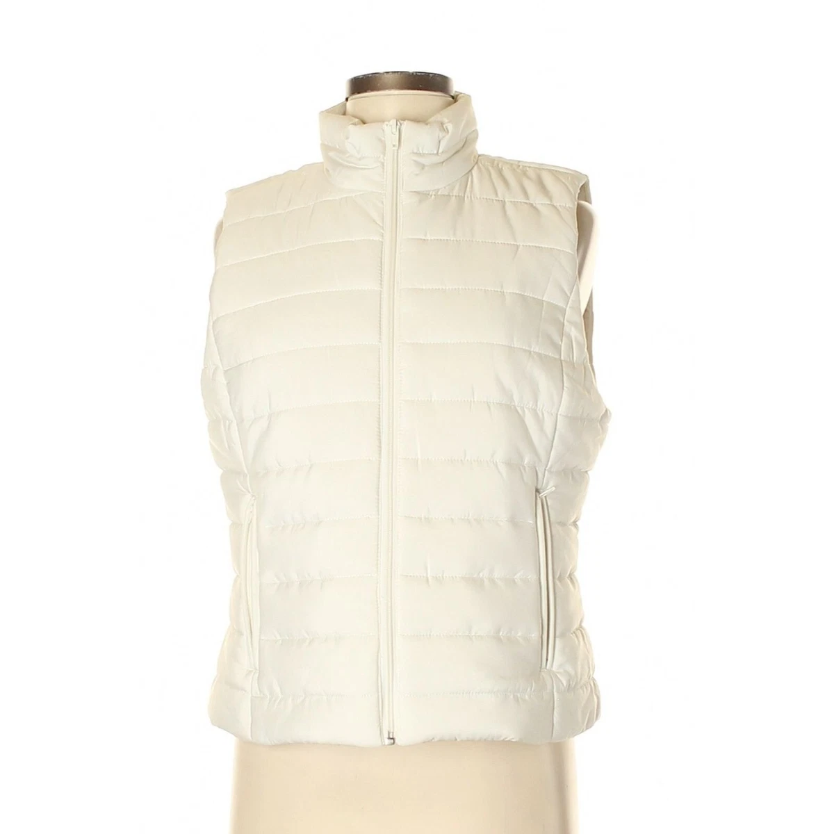 Womens ivory puffer clearance vest