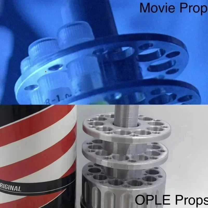 Tarro de ADN Barbasol Dennis Nedry modelo película jurásica utilería y adorno de escritorio Foto 4 de 4