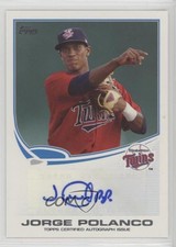 2013 Topps Pro Debut Auto Jorge Polanco #PDA-JPO Auto 1j2