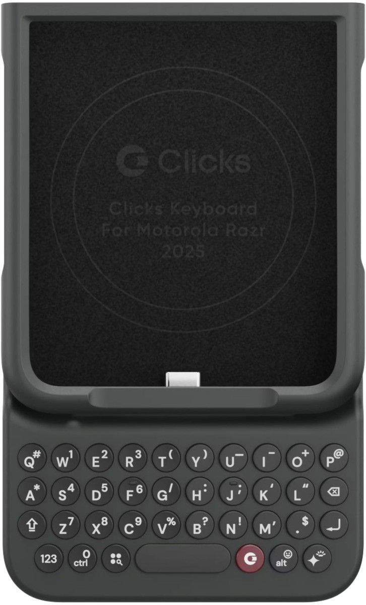 【中古品】Clicks Keyboard for Razr 2024 Clicks - Keyboard for Motorola Razr Base, Plus (2024 & 2025