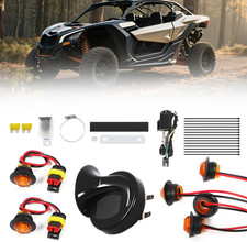 UTV Turn Signal Kit with Horn Column Turn Switch and Hazard, Amber Blinker Kit C