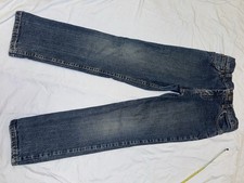 Wrangler Girls Straight Blue Denim Jeans Sz 10 Regular Medium Wash Stretch 23"
