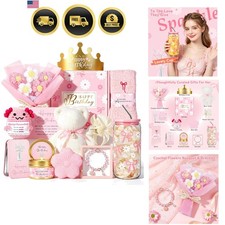 Birthday Gifts for Women,Unique Gifts Basket Ideas for Women Pink Gifts Box f...