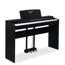 Glary 88 Key Full Weighted Digital Piano Electric Keyboard With Pedals  Cover