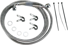 Drag Specialties 1741-2653 Extended Stainless Steel Front Brake Line Kit 54 1...