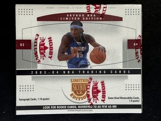 2003 04 Skybox Limited Edition Basketball Factory Sealed HOBBY Box LEBRON RC YR