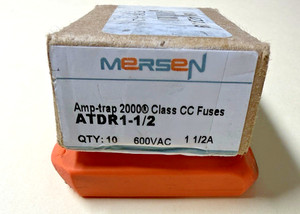 MERSEN ATDR1-1/2 Fuse,Class CC,1-1/2A,ATDR Series 4ZAU9