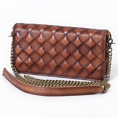 AD American Darling Clutch Full Grain Genuine Leather Western Women Bag Handbag