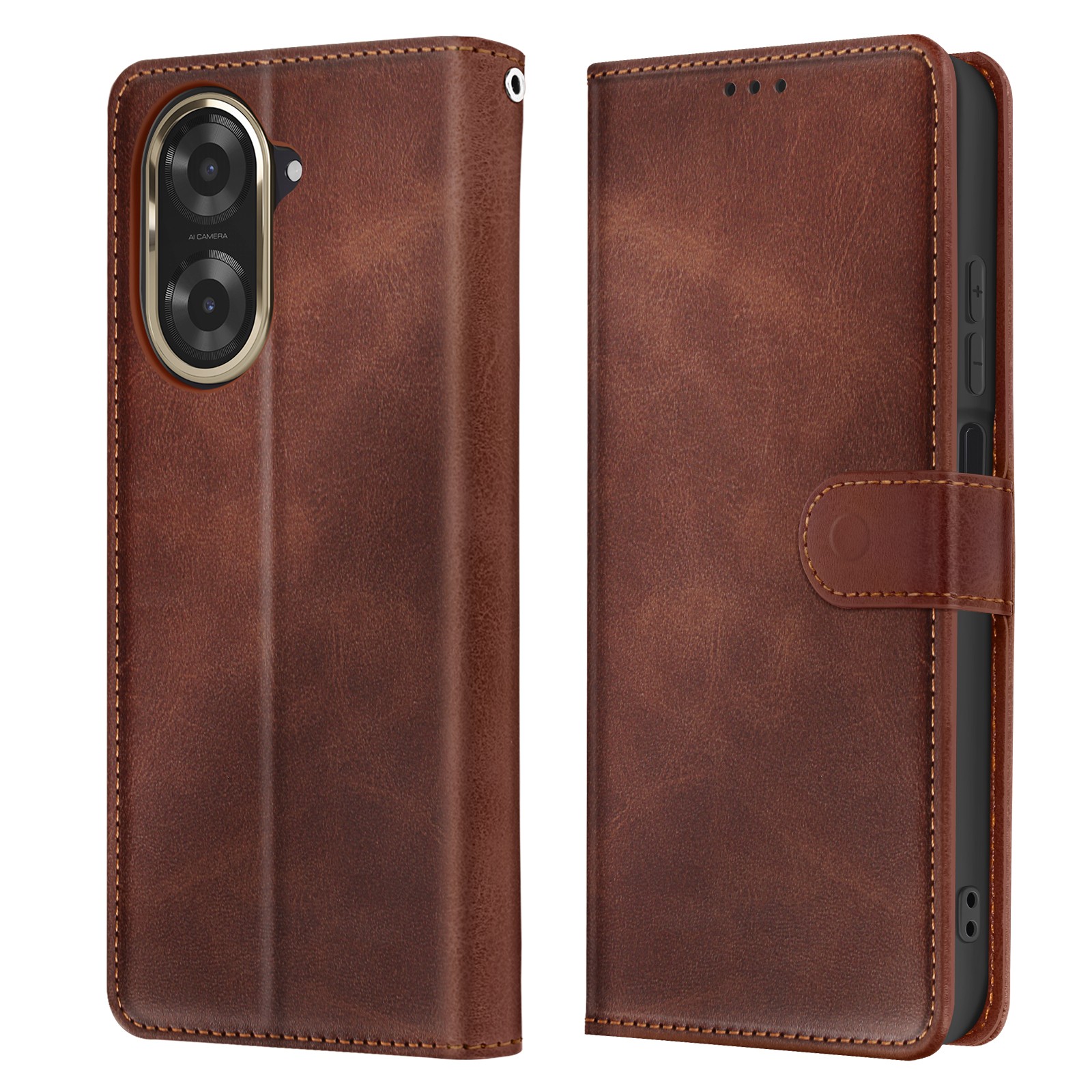 Coque Xiaomi Redmi A5 avec Support Vidéo Marron pour Regarder vos Séries