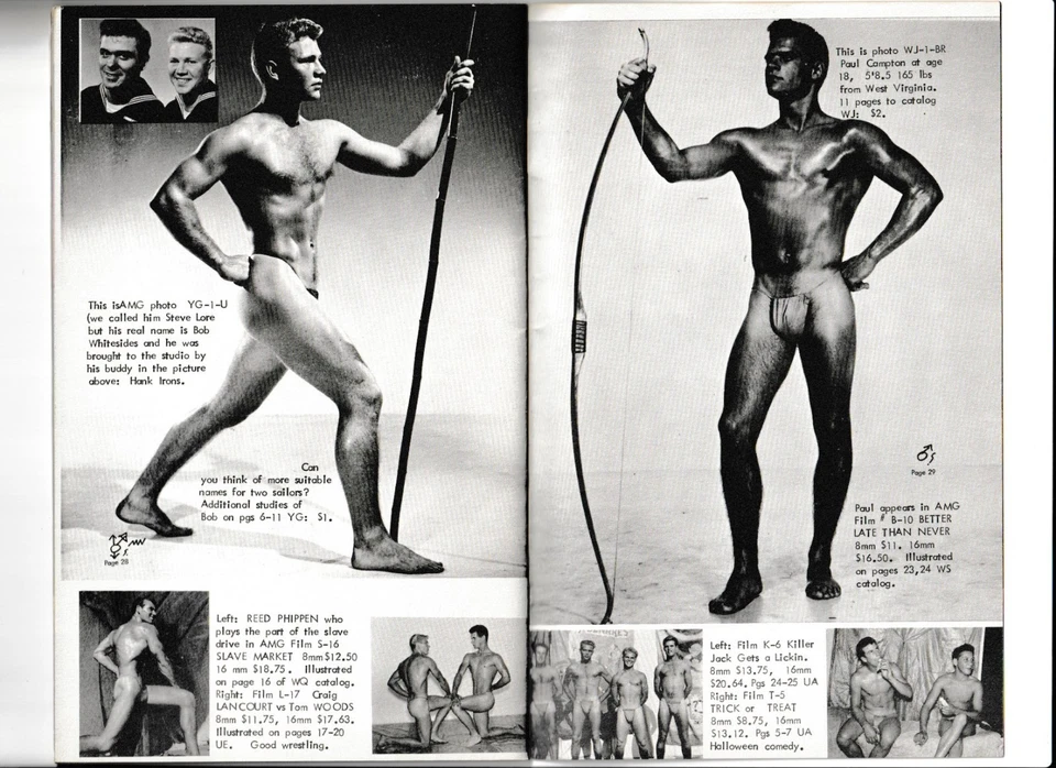 VINTAGE BEEFCAKE MAGAZINE "PHYSIQUE PICTORIAL" - MALE PHYSIQUE &GAY INTEREST - Image 3 of 4