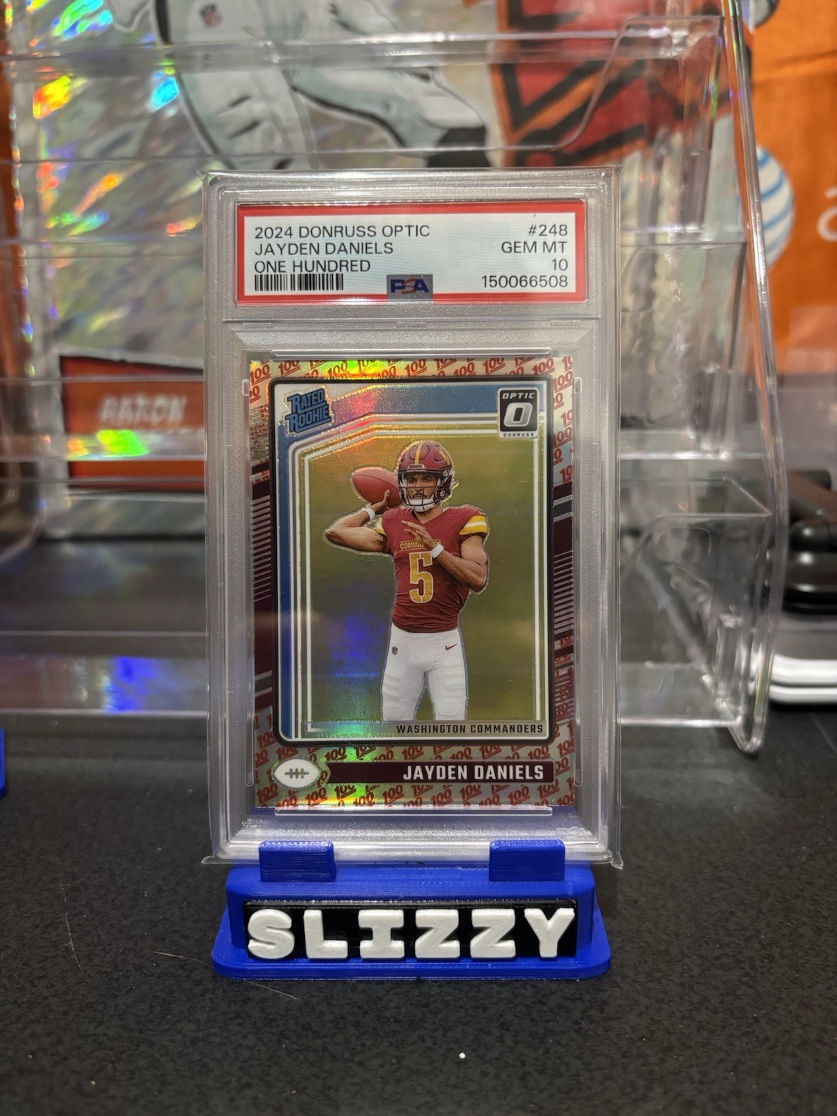 Panini 2024 Donruss Optic Jayden Daniels #248 Rated Rookie One Hundred 💯 PSA 10