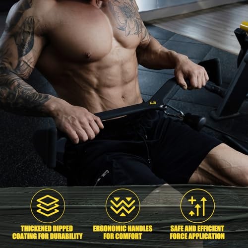  Back Grip LAT Pull Down Bar Set, LAT Pulldown Attachments for Home Gym Bar A