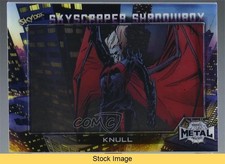2022 Marvel Metal Universe Spider-Man Skyscraper Shadow Box Knull READ 04f2