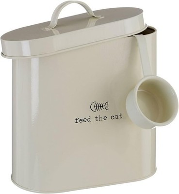 Premier Housewares 507525 Adore Pets Feed The Cat Futterbehälter mit Löffel, 2