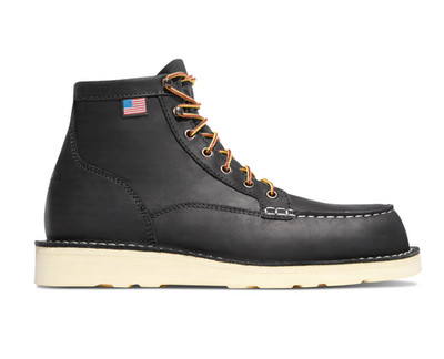DANNER Bull Run Moc Toe Men's, 6'' Black Steel Toe (NOT SHIP TO CA,NY) (NEW)