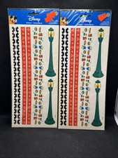 Two 2 NOS SandyLion Disney Theme Park Scrapbook Sticker Border Sheet