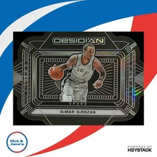 2020-21 Obsidian DeMar DeRozan Eclipse Electric Etch Purple Die Cut 11/75 Spurs