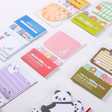 Cute Cartoon Animal Sticky Notes Memo Pad Paper Sticker Bookmarks Notepad Gift