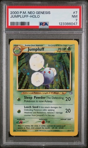 Jumpluff (Unlimited) graded PSA 7 for sale on eBay