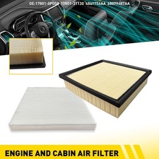 Engine+Cabin Air Filter Combo For 2011-2021 Jeep Grand Cherokee Dodge Durango