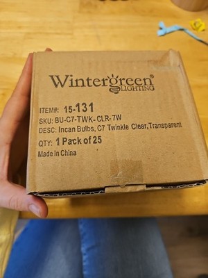 Wintergreen C7 5W Multicolor Opaque Light Bulbs Pack of 25