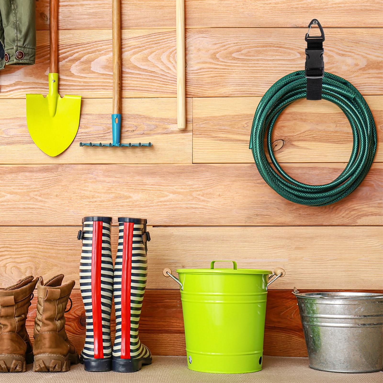 6 Pack 17 Inch Adjustable Extension Cord Holder Organizer for Workshop Garage