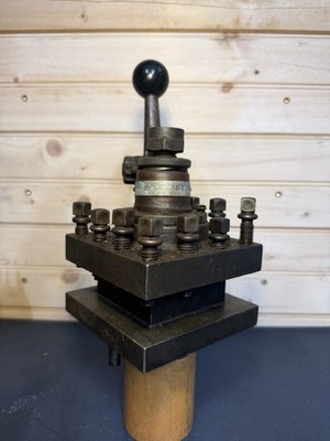 McCrosky Size E 4 1/2  4 Side Quick Change Lathe Tool Post Machinist Tools