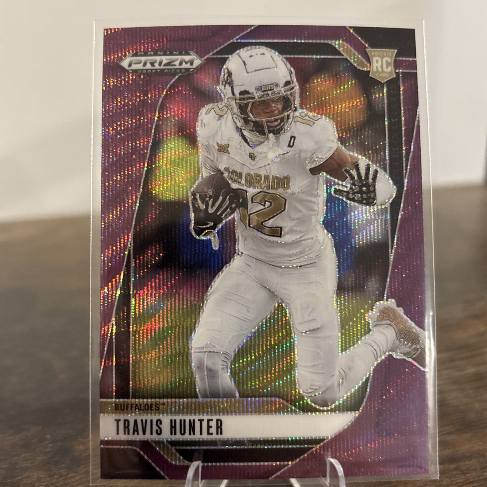 2025 Panini Prizm Draft Picks - Travis Hunter #21 Purple Wave Prizm (RC)