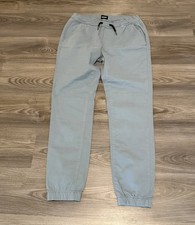 Hudson Charlie Jogger Pant Blue Gray Kids Youth Boys Size XL Stretch Twill NWT