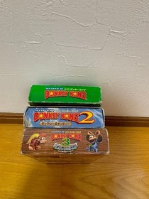 Donkey Kong Series NES Famicom 3 Games with Manuals Strategy Guide Boxed Set