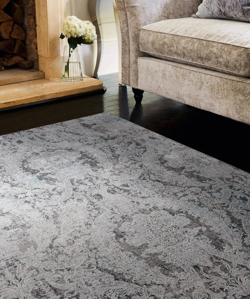 Alfombra of America Soignee London 7'10" x 10'6" Turquesa Foto 2 de 4