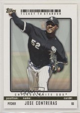 2009 Topps Ticket To Stardom Gold 44/50 Jose Contreras #66 0t2