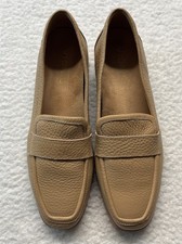 Vionic Loafers Womens 6 Sellah Tan Pebbled Le...
