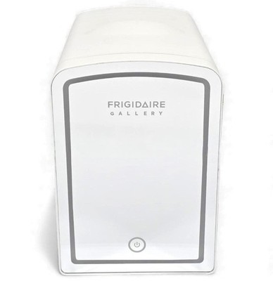 Frigidaire Gallery 9 Can or 6 Liter Beauty Lighted Mirror Fridge White EFMIS172-